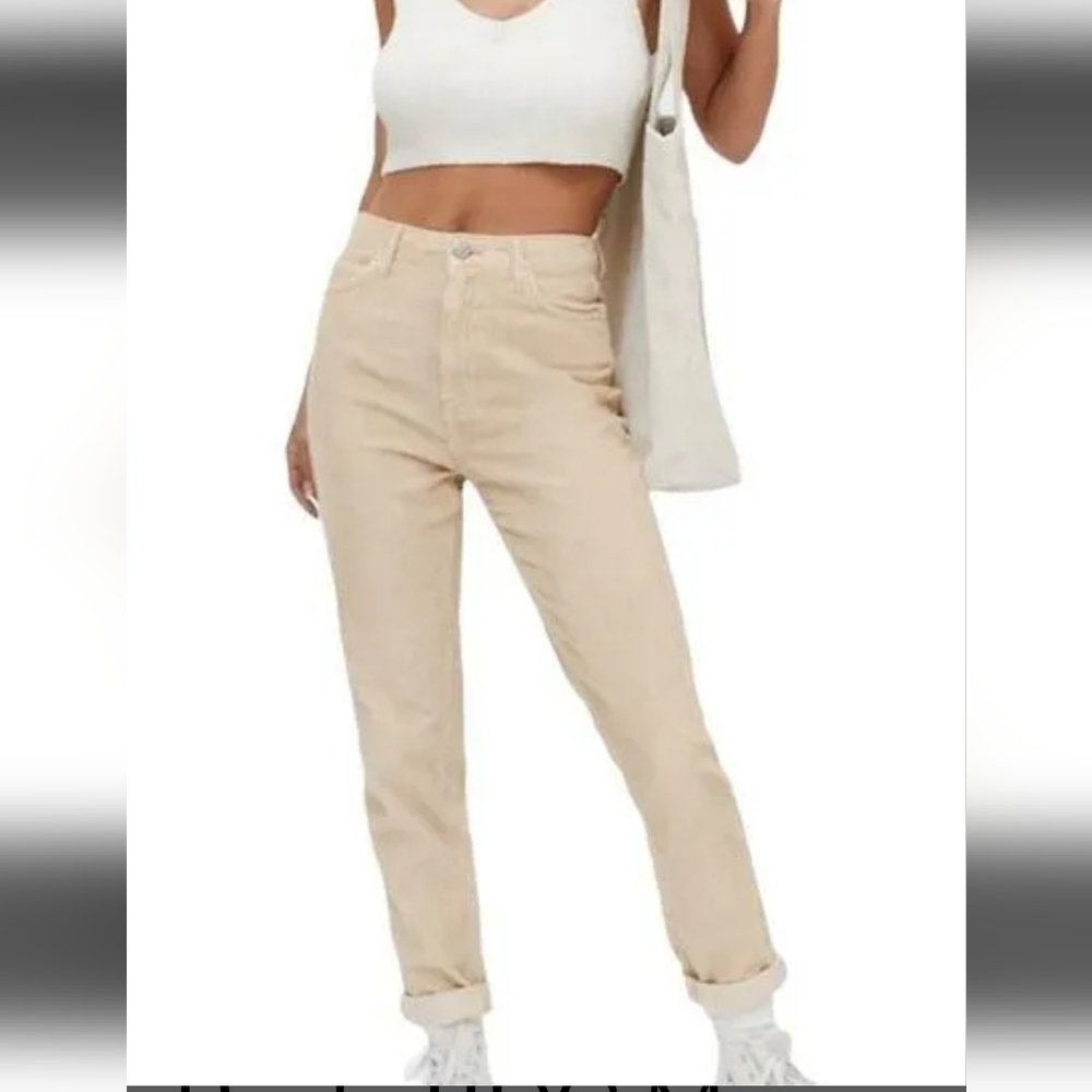 Tan high-rise Urban Outfitter (BDG) corduroy pants - Picture 1 of 4